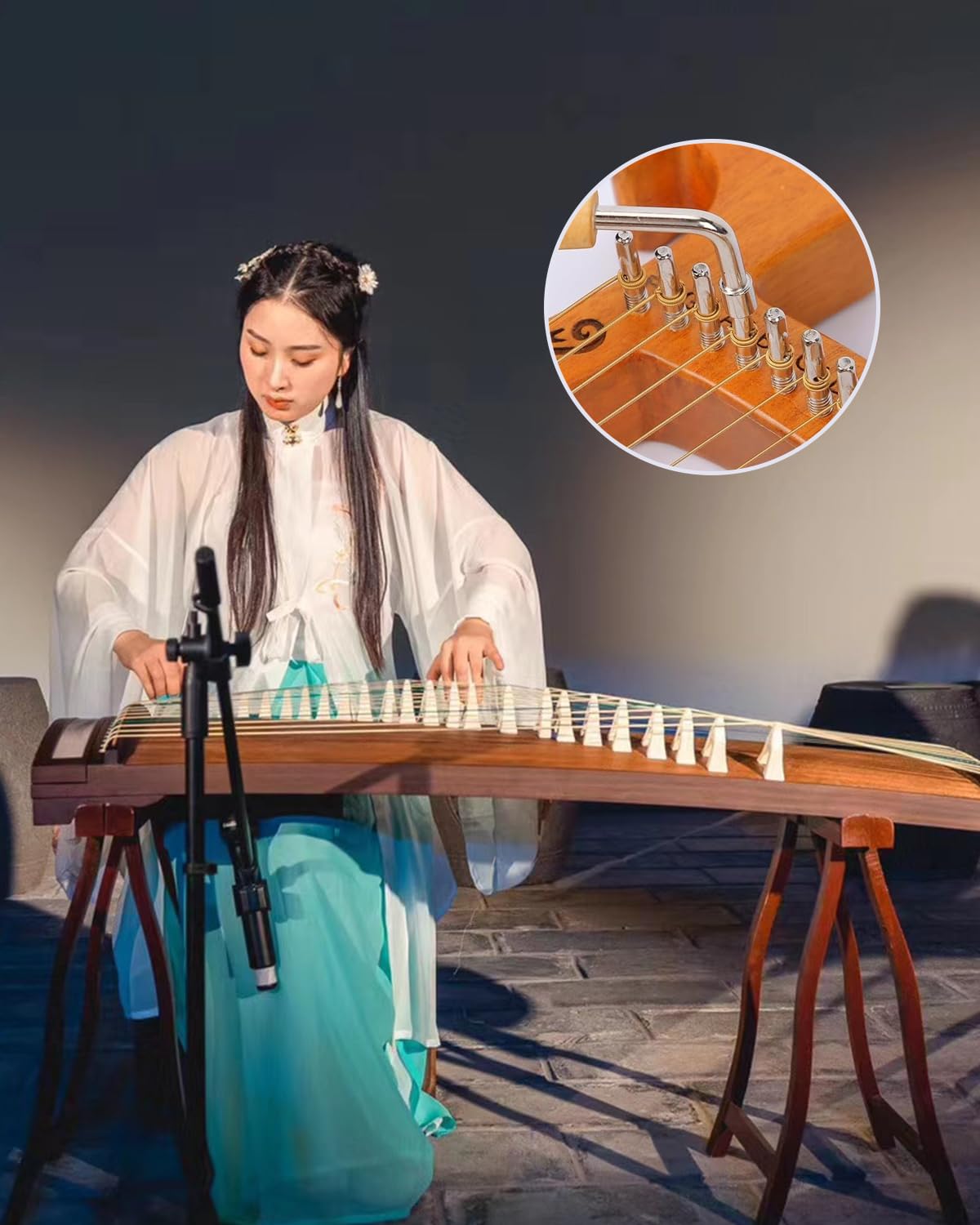 1 Stück Harfen-stimmstifte- Werkzeug Autoharp Stimmschlüssel L-Form Stimmschlüssel Holz Zither Stimmschlüssel Teilige Stimm NäGel Reparatur Von SaiteninstrumentenWerkzeuge