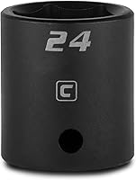 Vista 9 de Capri Tools Zócalo de impacto poco profundo, accionamiento de 1/2 pulgada, 6 puntos, métrico (0.984 in)