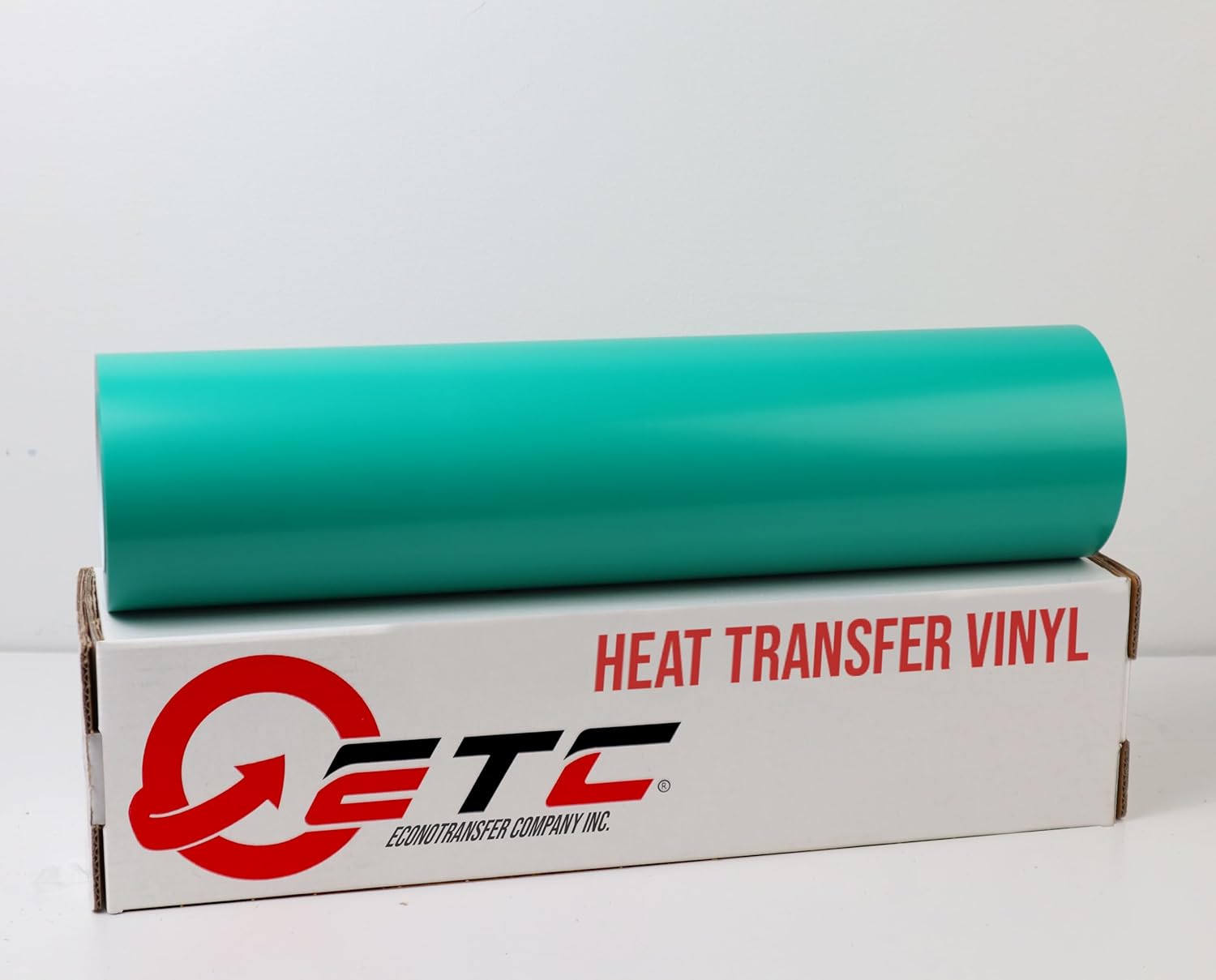 Puff Heat Transfer Vinyl- 20 inch Wide HTV Vinyl for Heat Press Iron on Vinyl for DIY T-Shirts Fabrics - EconoPuff Heat Transfer Vinyl (5 Yards, Jade)