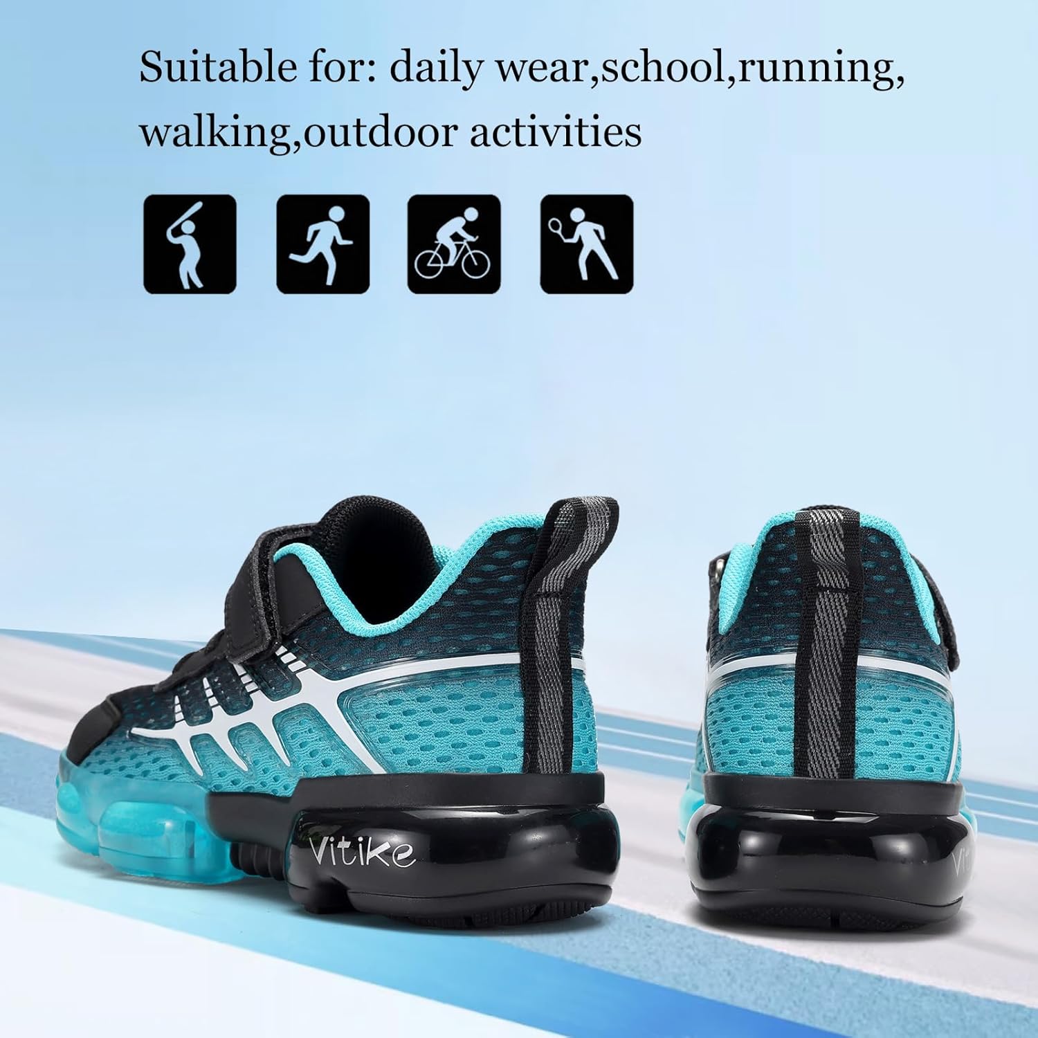 JMFCHI Kids Sneakers Boys Girls Tennis Running Shoes Outdoor Hiking Sneaker for Boys Athletic Breathable - Image 6