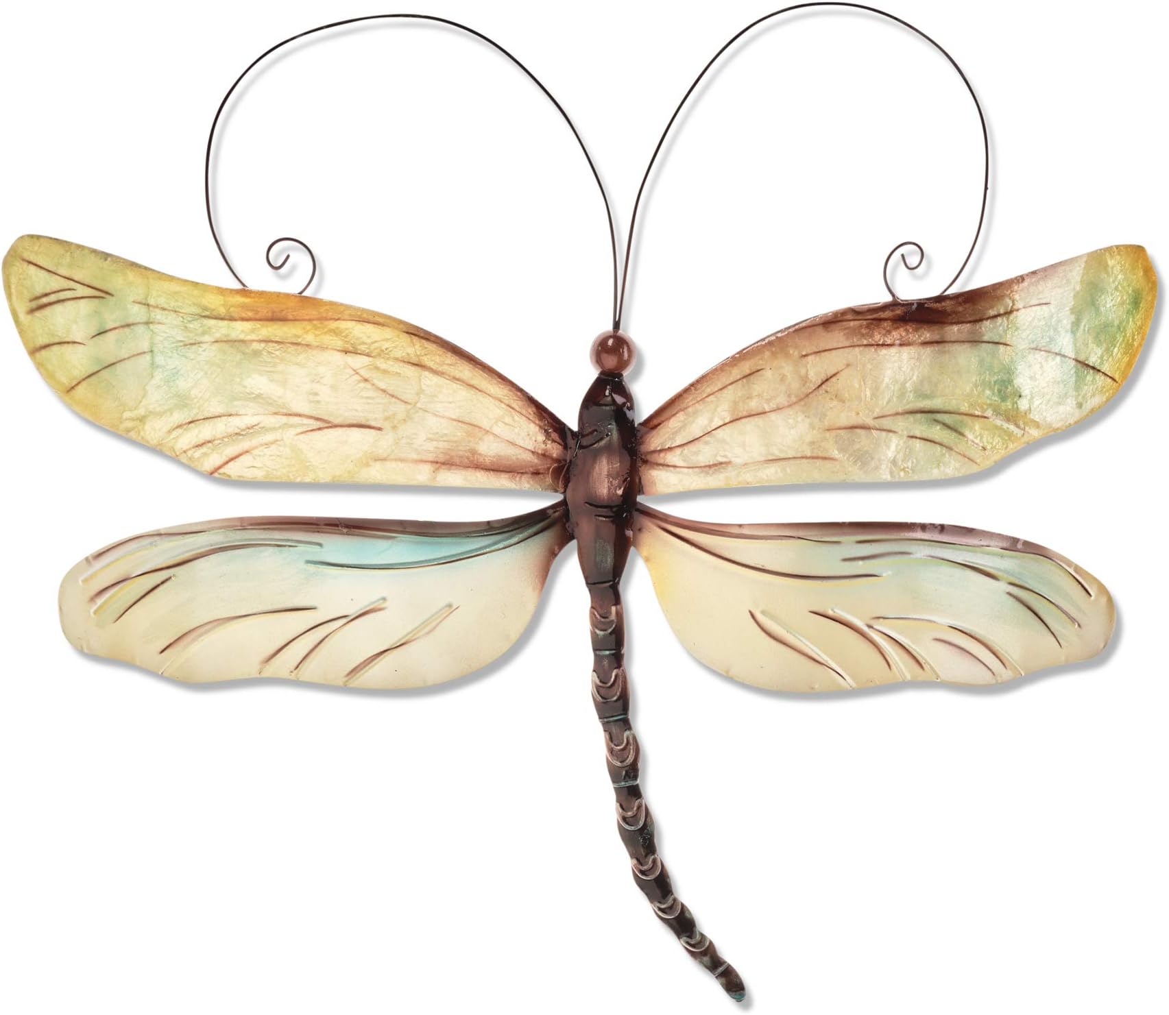 Eangee Home Design Dragonfly Wall Decor Pearl 14 Inches Length x 1 Inch Width x 12 Inches Height (m4005)