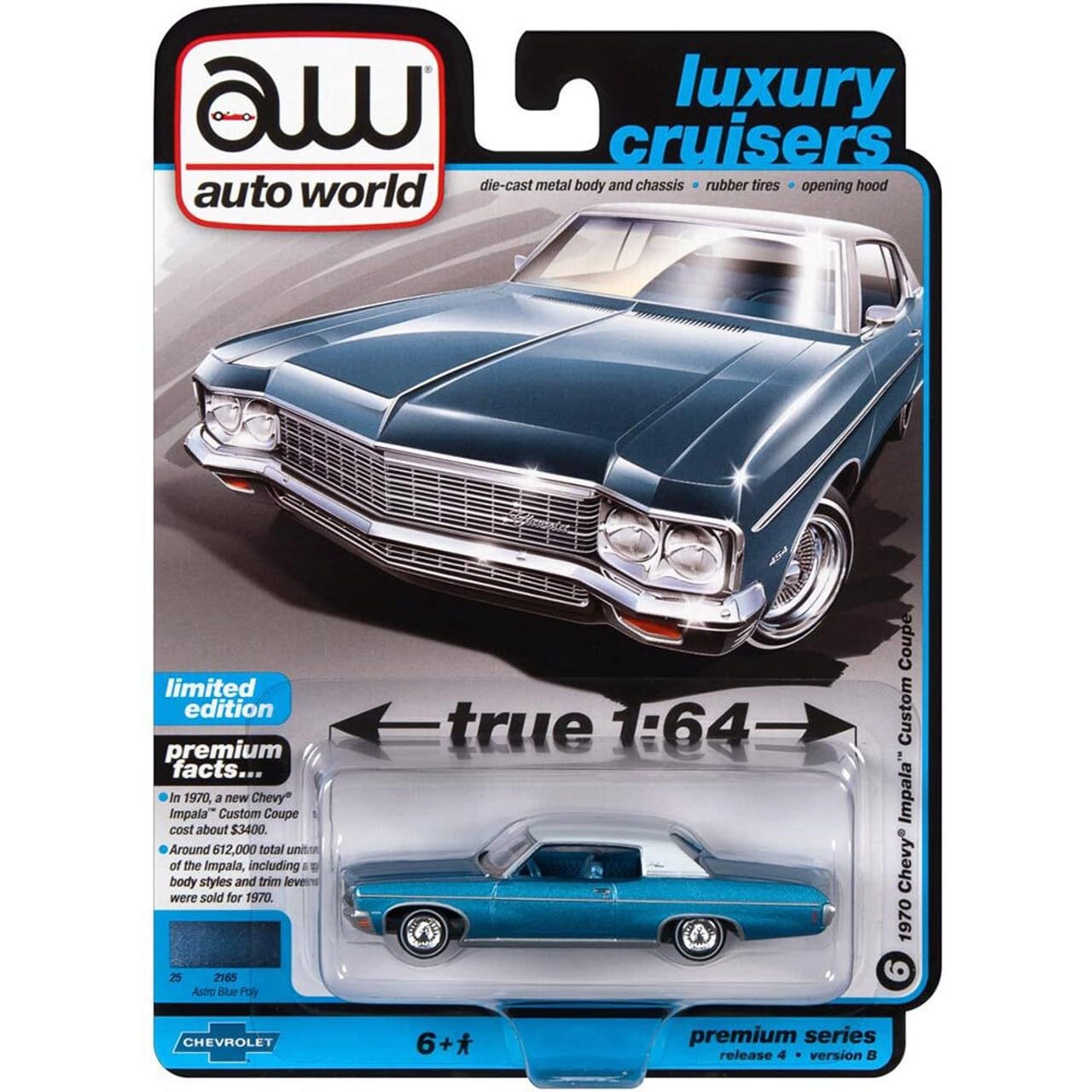 ミニカー CHEVY IMPARA Amazon.com: Auto World - 1970 Chevrolet Impala Lowrider