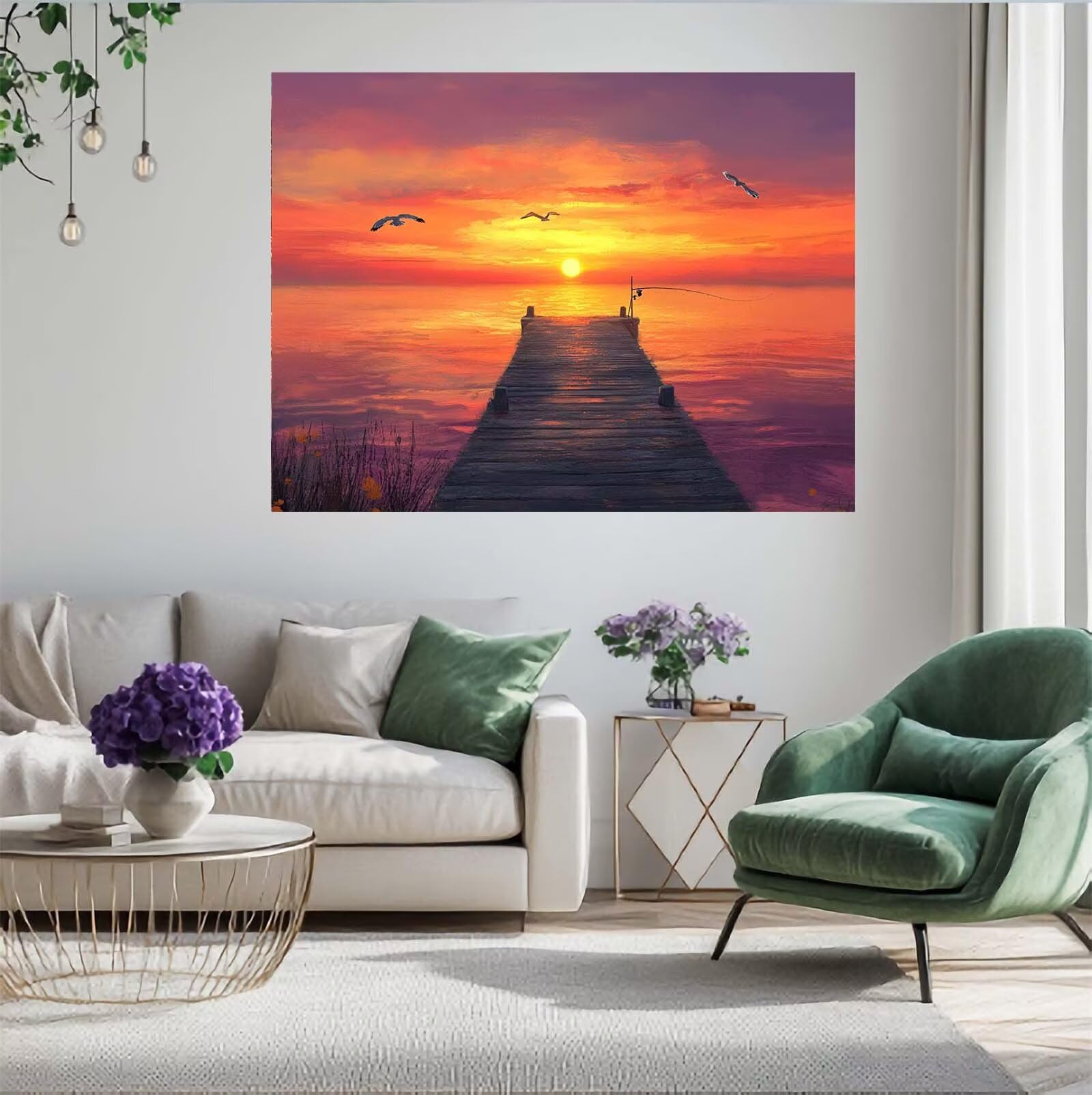 Puzzle zachodzące słońce, 6000 elementów, puzzle kai dla dorosłych, z pudełkiem na prezent, duże drewniane puzzle dla dorosłych, gra zręcznościowa dla całej rodziny, prezenty dla kobiet, 105 x 180 cm