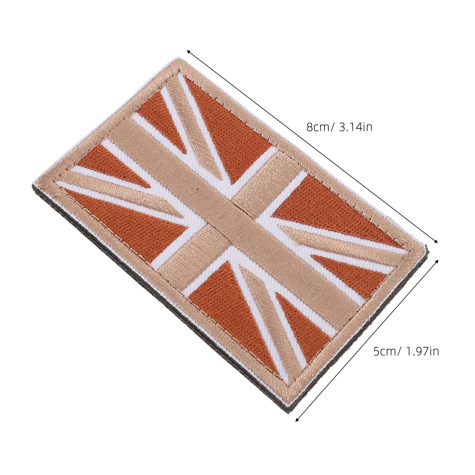 Parche Bordado Union Jack 6 Uds Cierre Gancho Bucle para Ropa Mochilas Cosplay Aventuras al Aire Libre