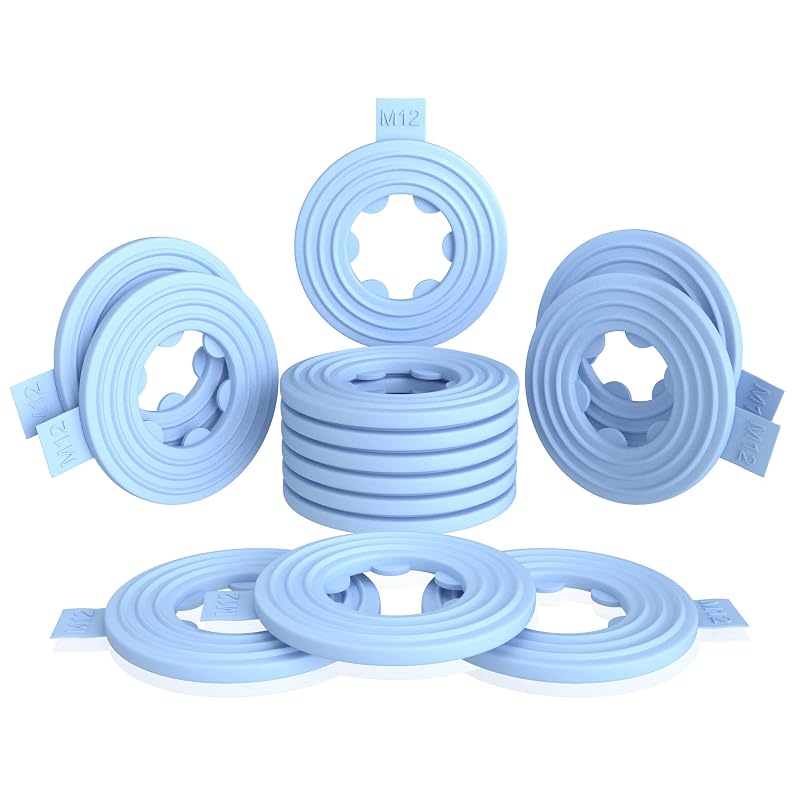 Junta de vedação do bujão de óleo M12 AUTOMAJOR azul para GM – Kit com 15 unidades