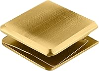 Vista 1 de CRL Agujero de latón satinado en estilo de vidrio biselado abrazadera de montaje en pared