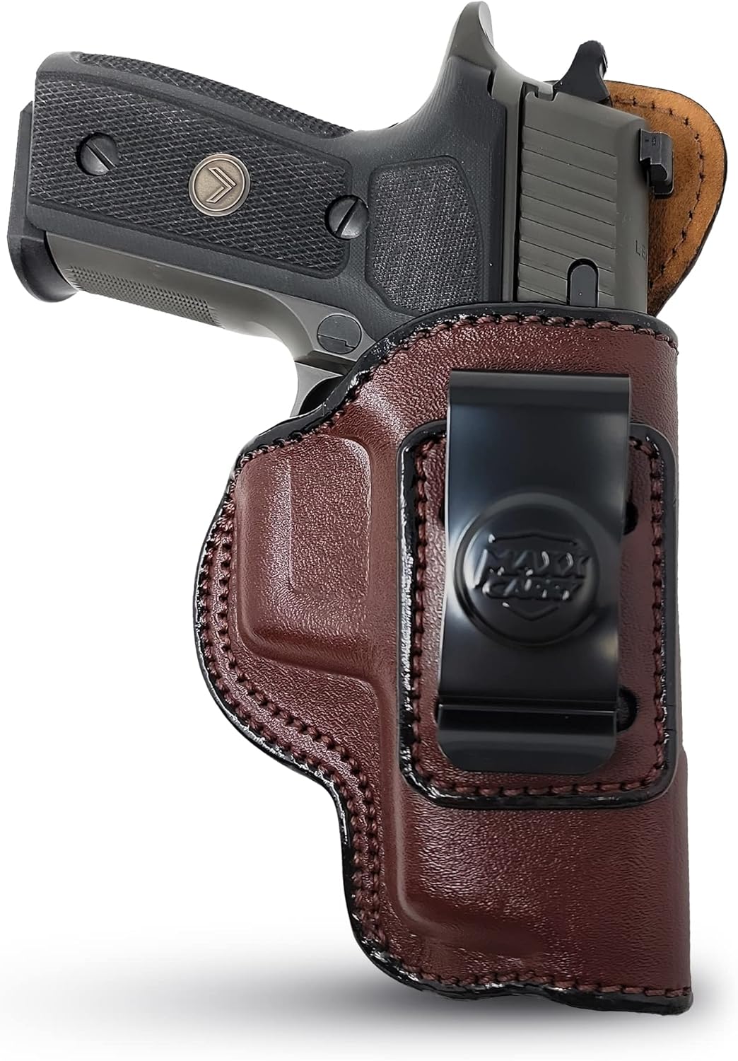 Genuine Leather Iwb Holster for Sig Sauer P229 - Tactical Handgun Iwb Leather Holster Sig Sauer P229 - Comfortable Appendix Everyday Carry - Maxx Carry Holsters by PH