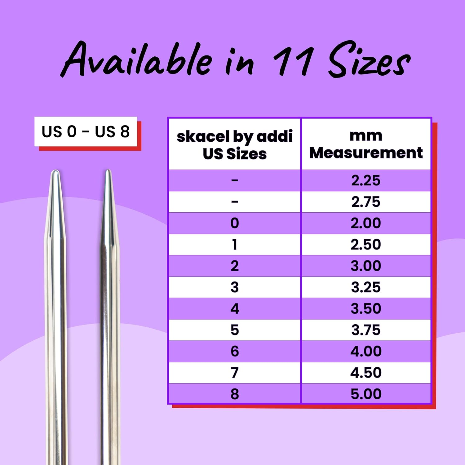 skacel by addi Flexiflips Basic Double Pointed Knitting Needles, 8 Inch (20 cm) Plated Brass Tips with Flexible Nylon Cord, 2.25 mm