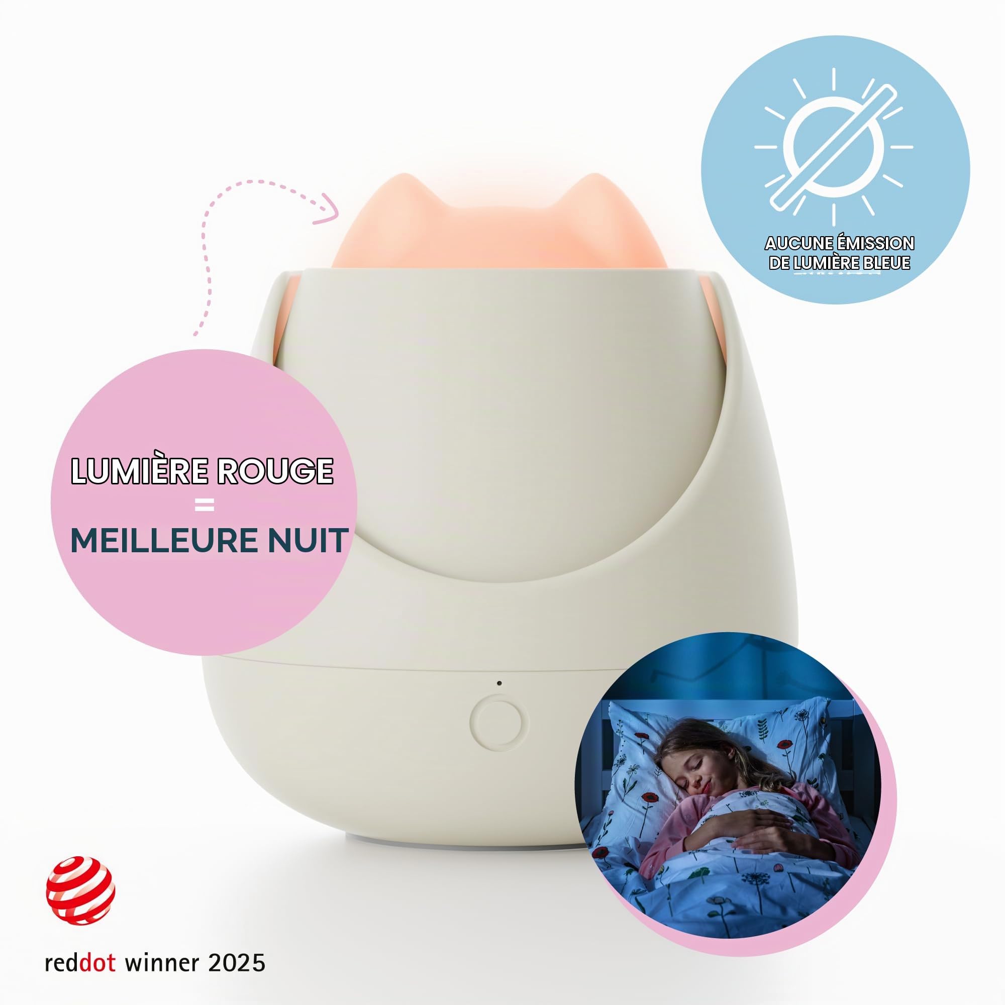 nosiboo Zigg veilleuse enfant - lampe de chevet bébé