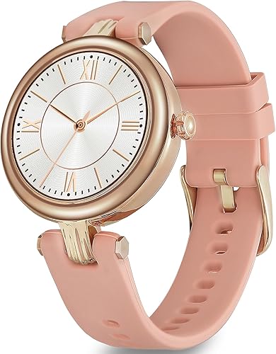 Reloj inteligente para mujer (hacerrecibir llamadas) 1.09 pulgadas, pequeños relojes inteligentes con seguimiento de actividad, monitor de