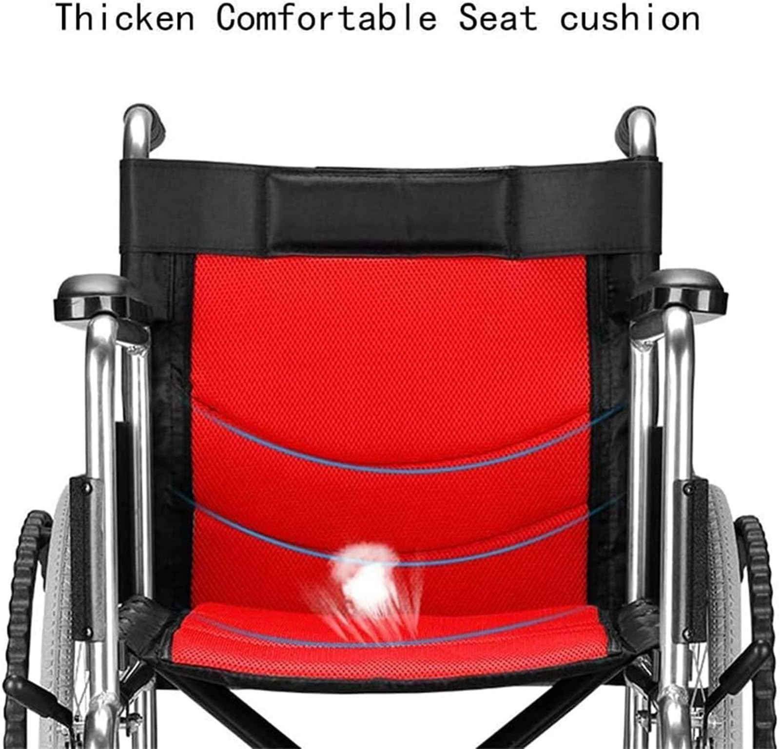 Sillas De Ruedas para Adultos, Sillas De Ruedas Plegables De Aleación De Aluminio, Silla De Ruedas Autopropulsada, Manual para Adultos, Autopropulsada, Ligera