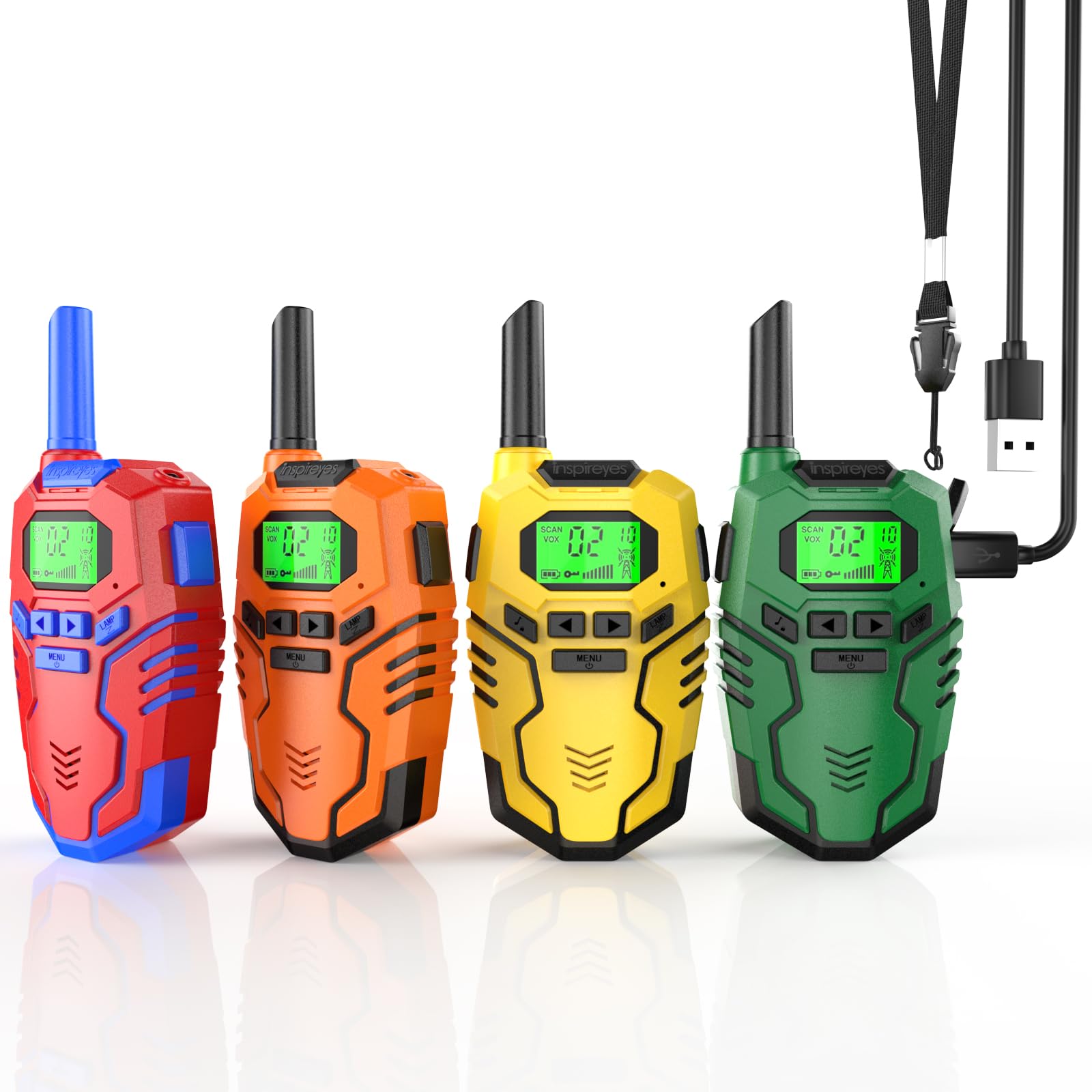 Walkie Talkies for Kids Rechargeable Long Range 2 Way Radios | 48H Working Time 3km Range with Flashlight for Outdoor Camping Hiking Indoor Toys Gifts for Kids 3-12
