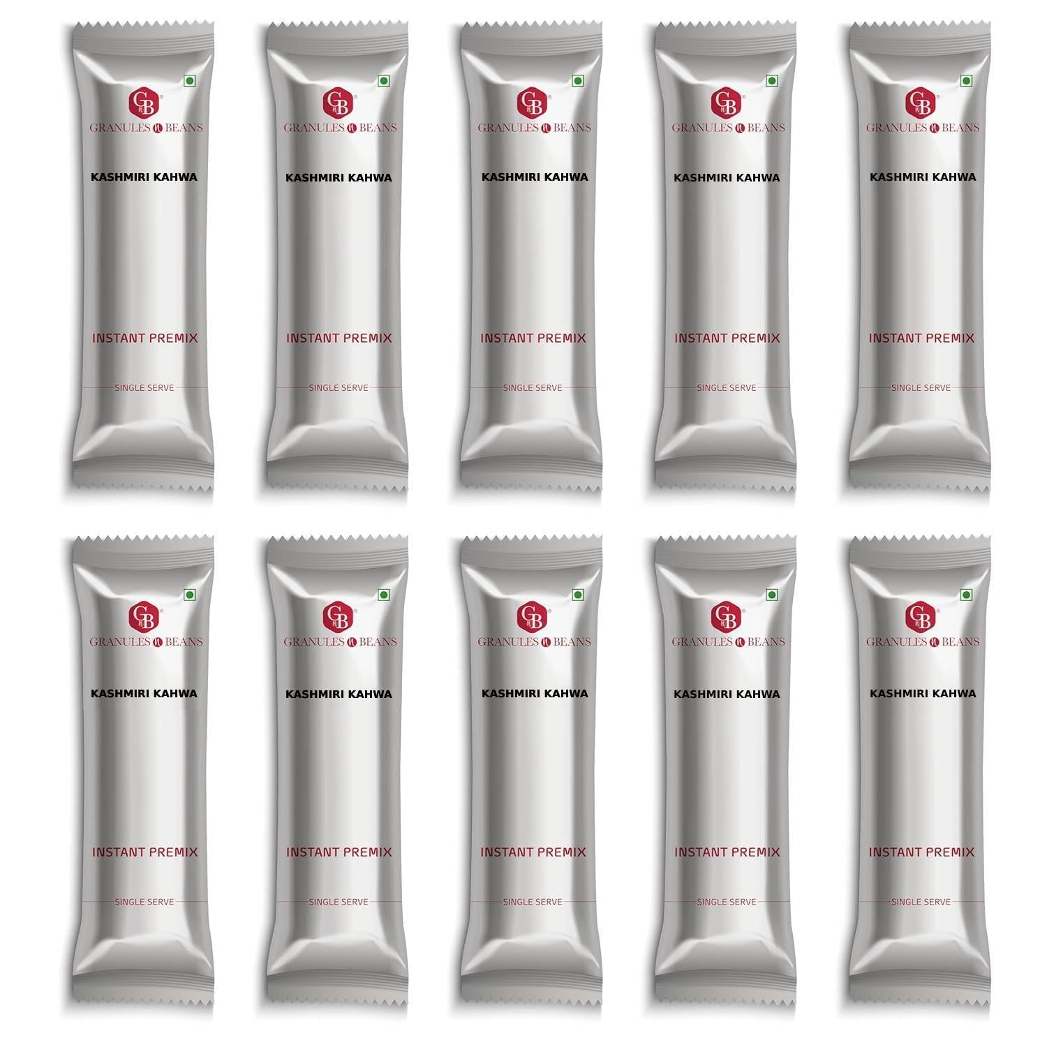 Sponsored Ad - Granules n Beans Instant Premix Kashmiri Kahwa - (50 Single Serve Sachets)