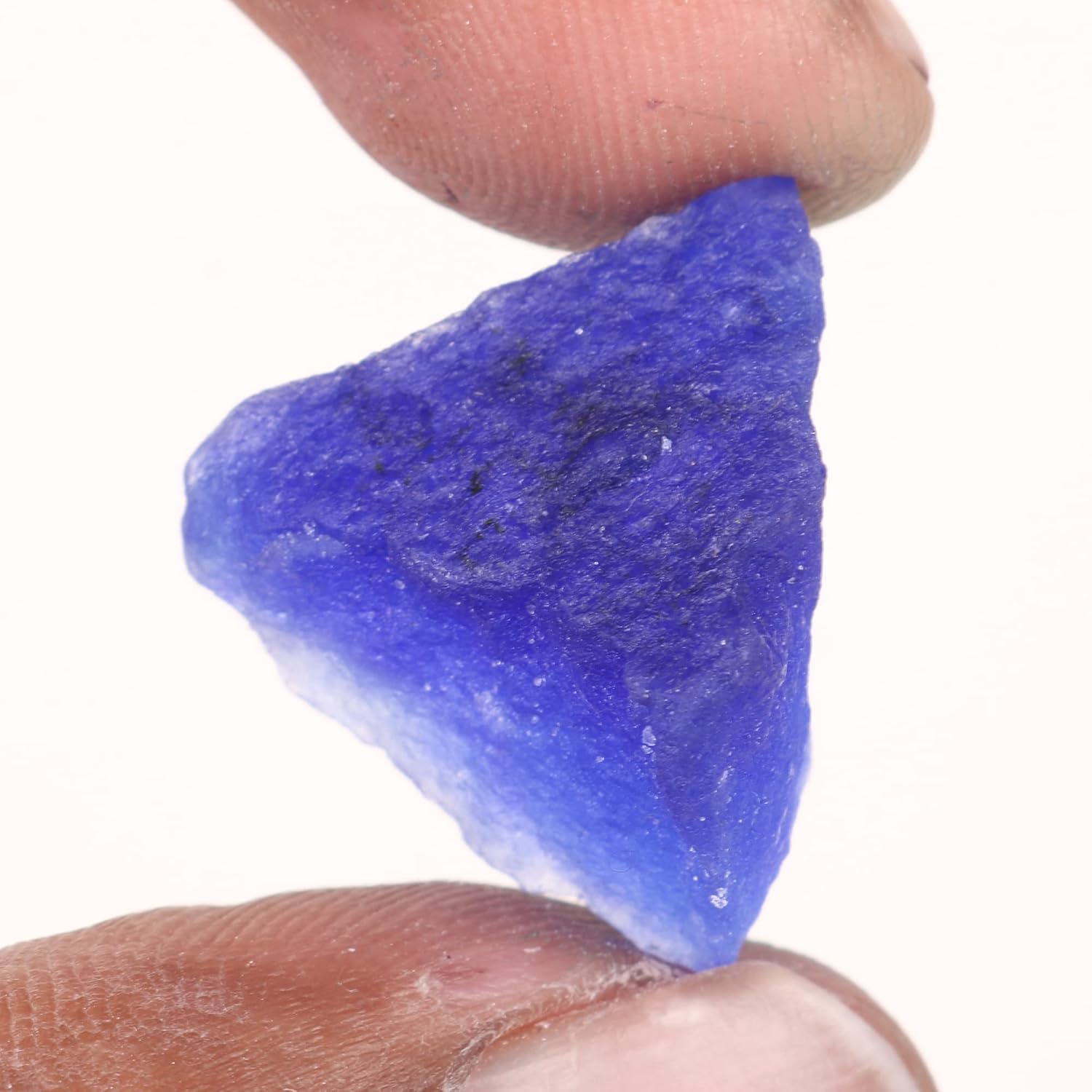 REAL-GEMS 19.00 Ct Natural Raw Blue Sapphire Gemstone Beads Loose Crystals for Jewelry Making DIY Necklace Gem Supplies - Image 2