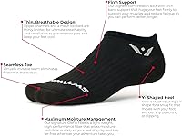 Vista 3 de Swiftwick - Calcetines para correr y ciclismo ASPIRE ZERO