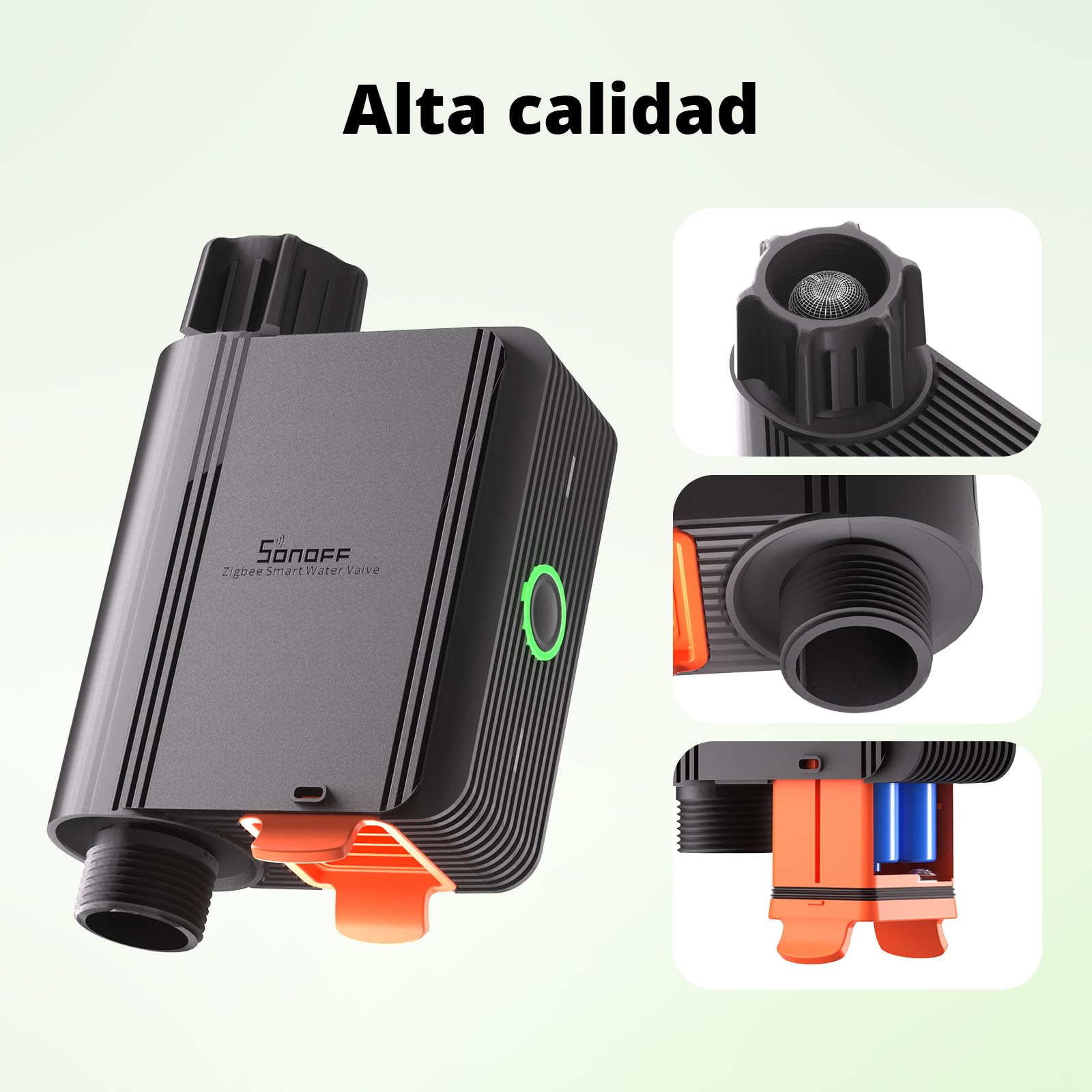 SONOFF Programador Riego Automatico, Temporizador Riego pour Jardín, Riego Programado y Racionado，Mando a Distancia，Fácil Instalación，Requiere Zigbee 3.0 Hub,Compatible con Alexa, Google Home 2pcs