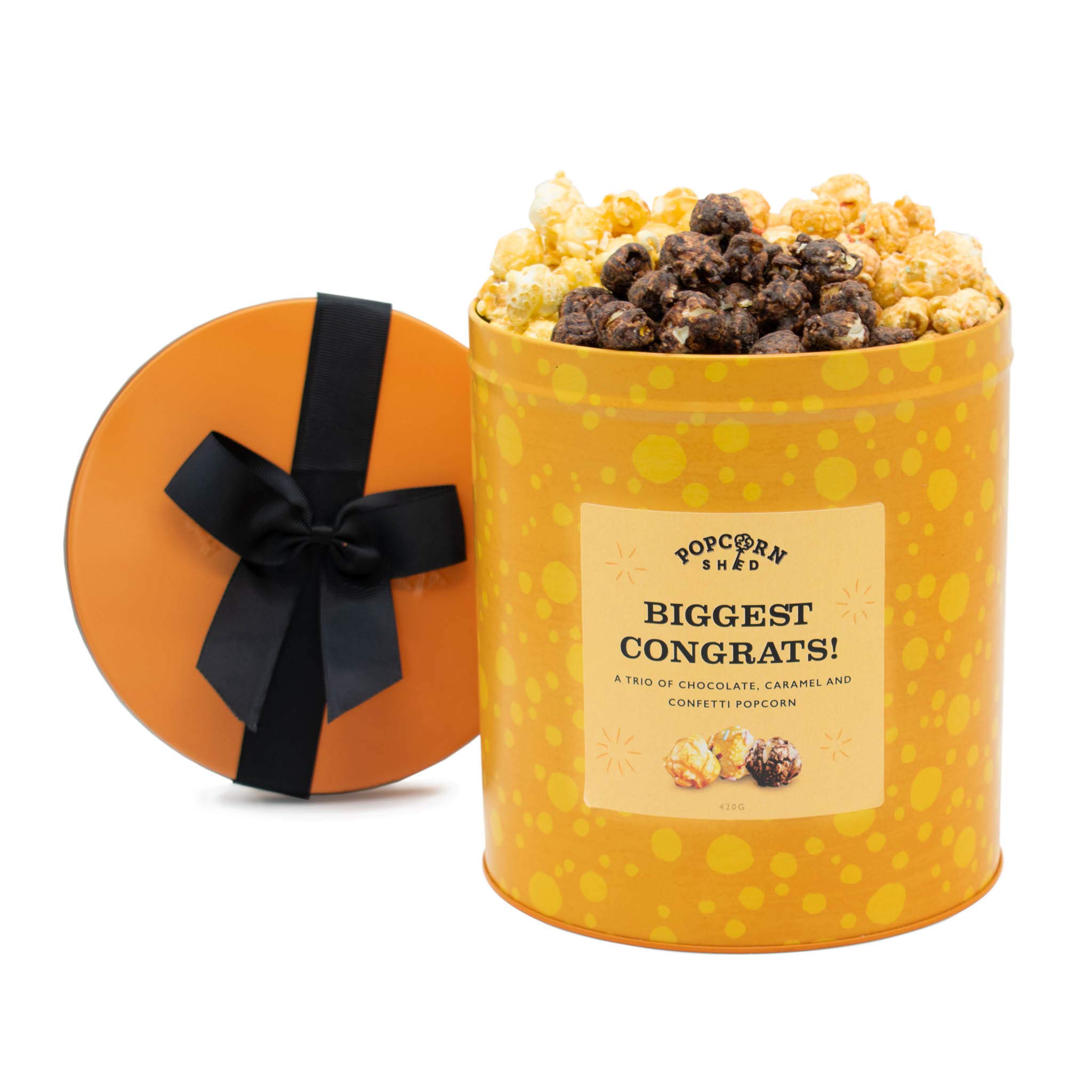 Buy Biggest Congrats Gourmet Popcorn Gift Tin, Ultimate Foodie Gift