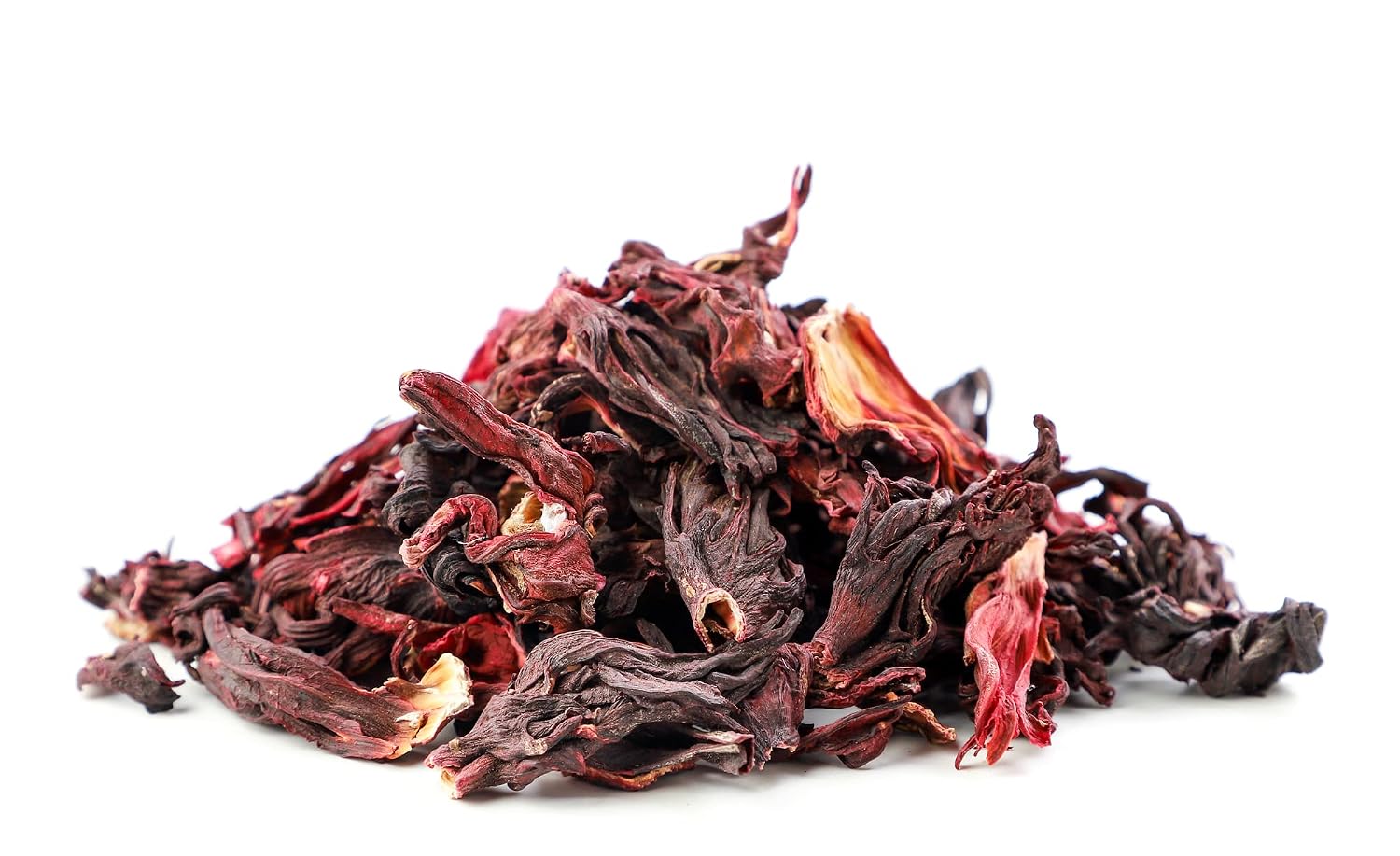 Dried Hibiscus Flowers for Tea, 100% Raw Loose Leaf Hibiscus Tea, Flor de Jamaica Herbal Tea, Natural Whole Flowers Cut & Sifted Herb, 7.20 oz Releasable Bag