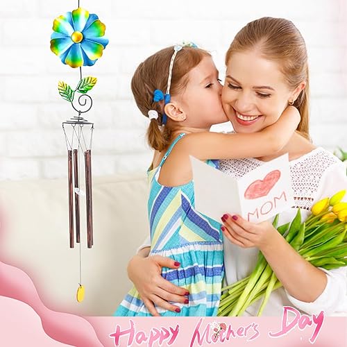 Miniatura 3 de Taman Campanillas de viento para exteriores  Molinillo de viento decorativo conmemorativo conmemorativo para madre, regalo para el hogar, al aire