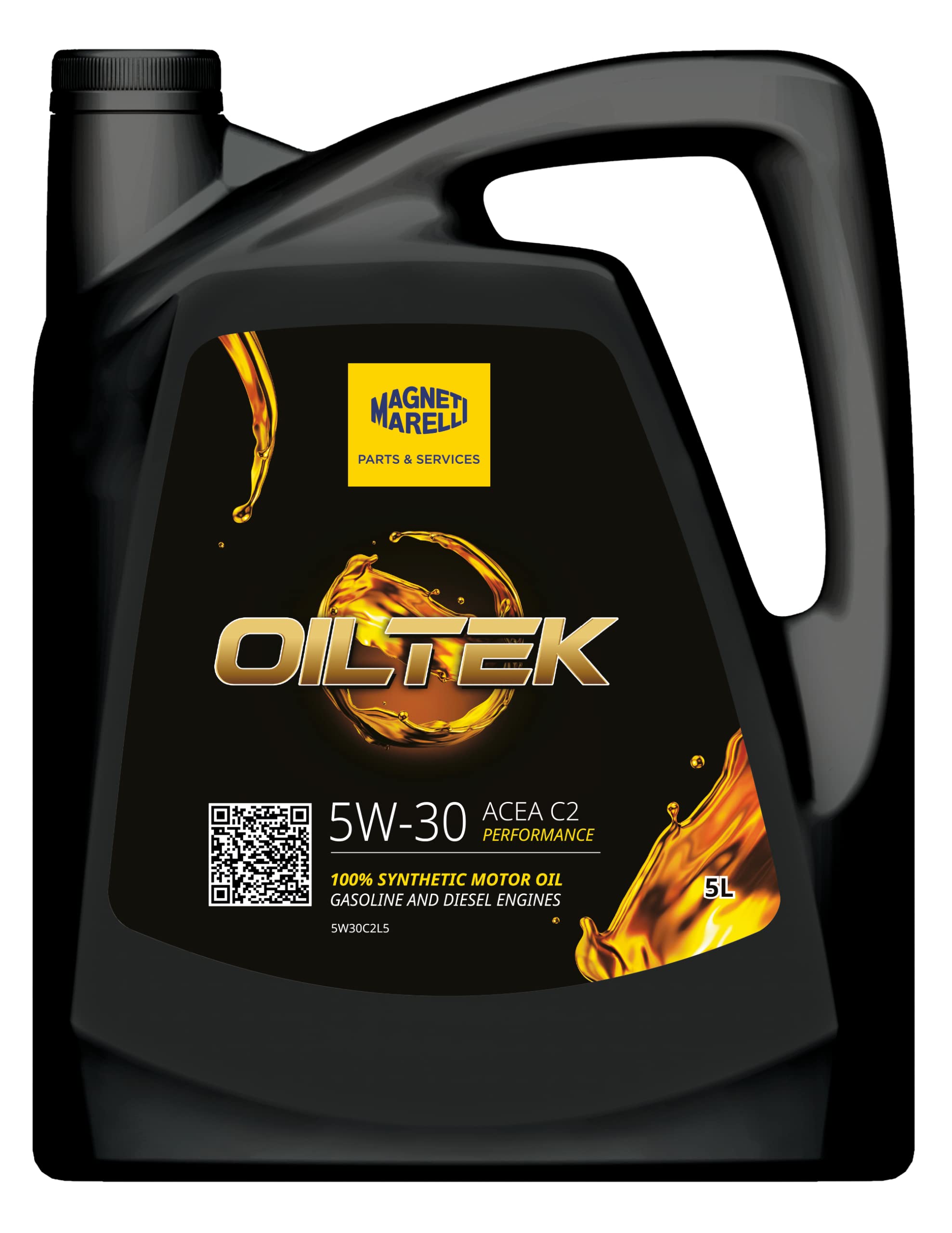 MAGNETI MARELLI Olio motore OILTEK 5W-30 Olio sintetico olio 5 L Compatibilità con PEUGEOT 206 2 volumi/Coda spiovente 2A/C 207 WA, WC 208 I Hatchback CA, CC 2008 Station Wagon CU, CITROËN