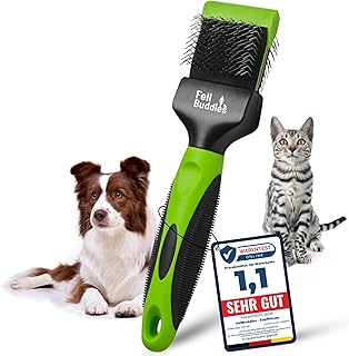 FellBuddies® Flexible Zupfbürste für Hunde - Professionelle Hundebürste zum lösen von Knoten und Verfilzungen | Sanfte Fellpflege product image