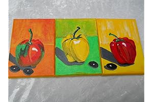 Vibrant Pepper Bell Watercolor Impressions