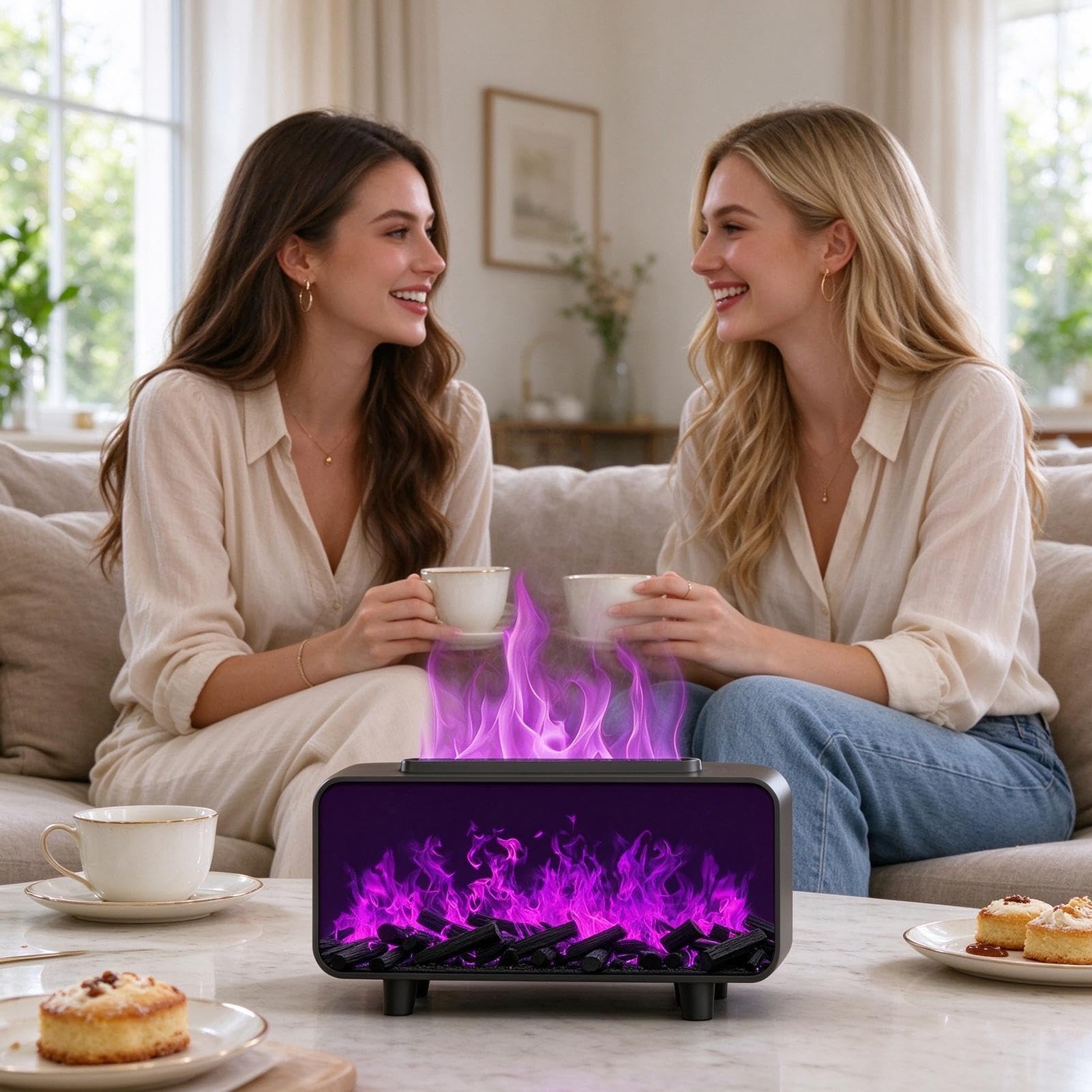 Diffuseur de 334 g, 7 couleurs, aromathérapie, humidificateur de table