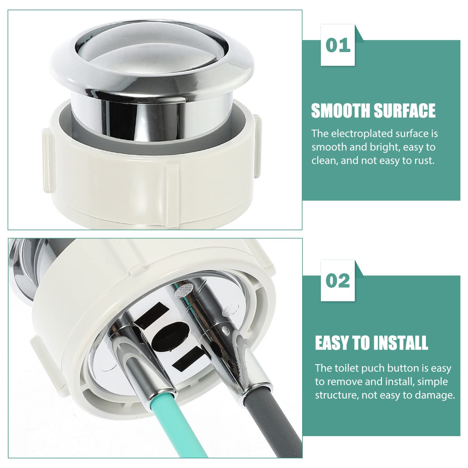 Cabilock 4pezzi Per Serbatoio Wc Facile Installare Design Compatibile Standard Installazione