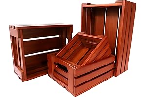 ARTAWEIN Wood Crates Unfinished Cheap