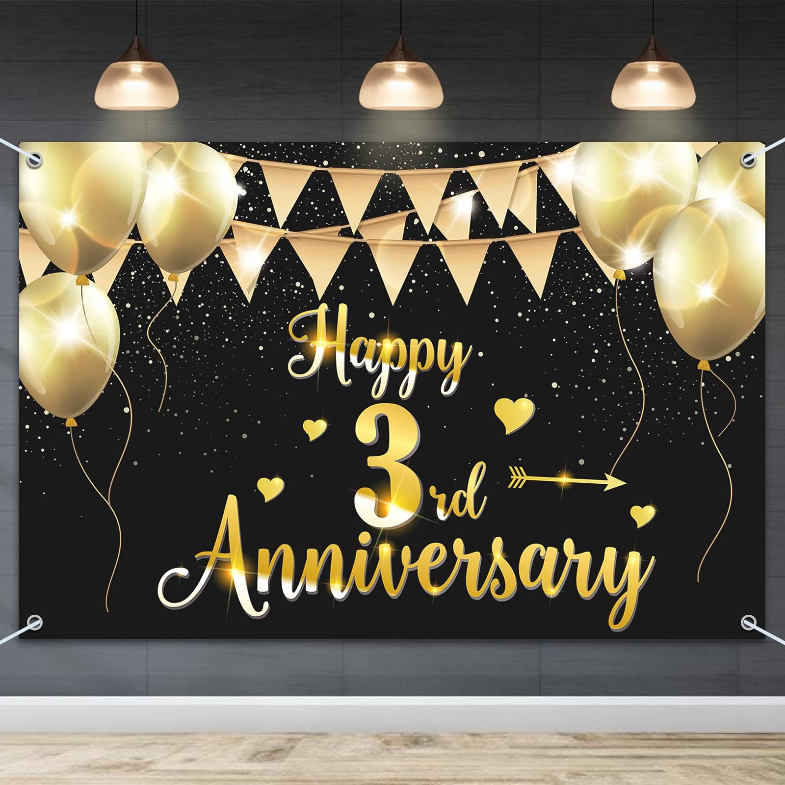 Balloon Custom 20th Wedding Anniversary Backdrop