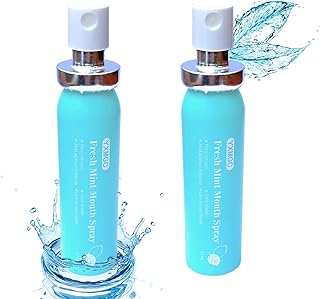 YXMGC Breath Spray for Bad Breath Mouth Spray Breath Freshener Oral Breath Spray Mint Dry Mouth Spray Xylitol With Surprise Gifts(Pack of 2) (mint)