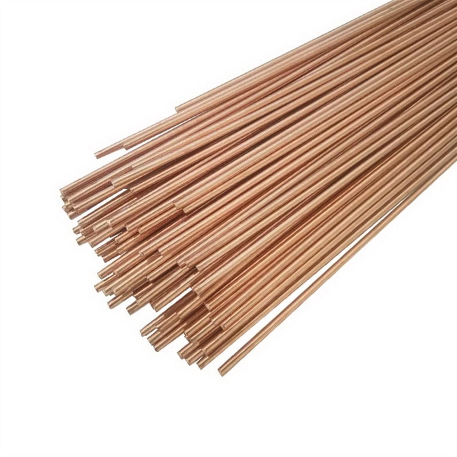 Srebrne pręty do lutowania twardego aluminium, Phosphor Copper Welding Rods Diameters 1mm To 3mm And 1.3x3.2mm 500mm Pack Of 5/10/20/50 Pcs(2.5mm,20pcs)