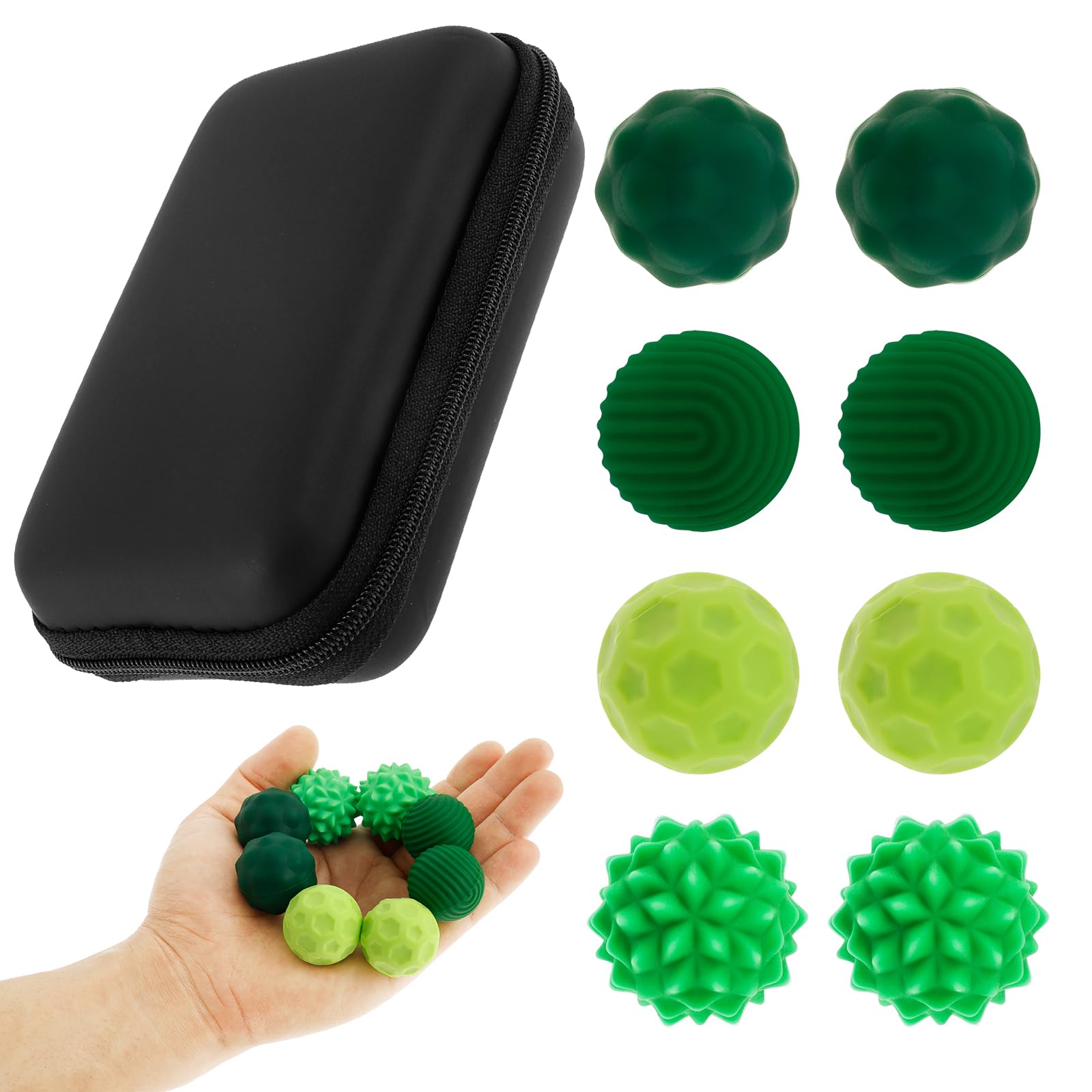 8 Stück Magnetische Stressbälle Mit Silikonhülle - Anti-Stress Spielzeug Für Erwachsene