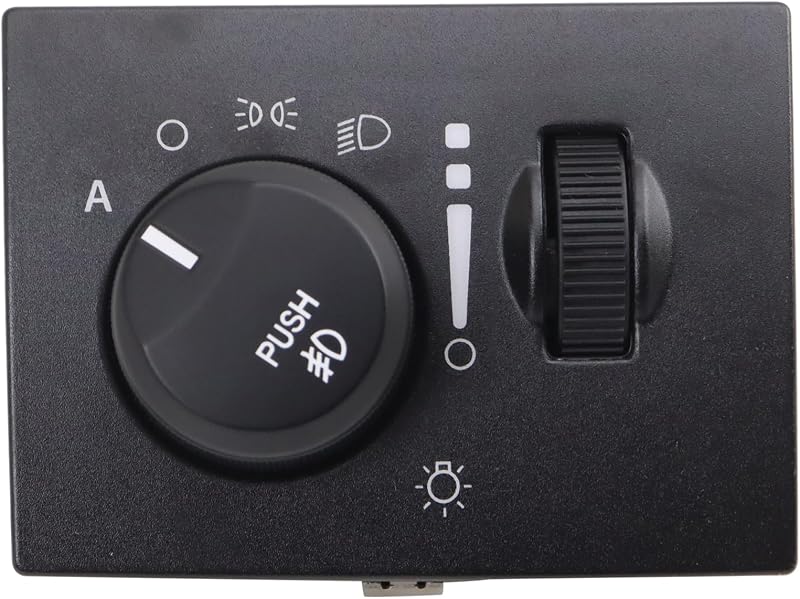 Interruptor do farol TRQ para Chrysler 300, Dodge Charger, Challenger e Magnum – 1 unidade