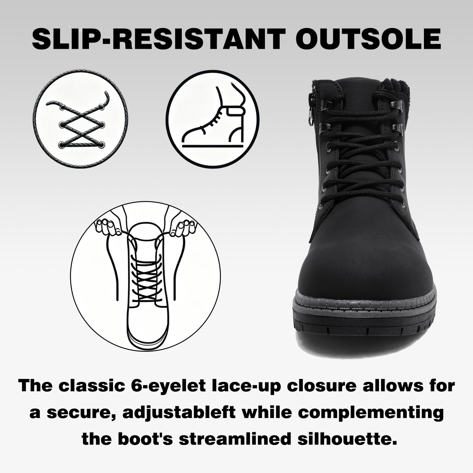 Mujeres Senderismo Nieve Invierno Botas Impermeables Botines de Nieve Senderismo Botas Calientes Fur Forro Boots Outdoor Antideslizantes Trekking Zapatos