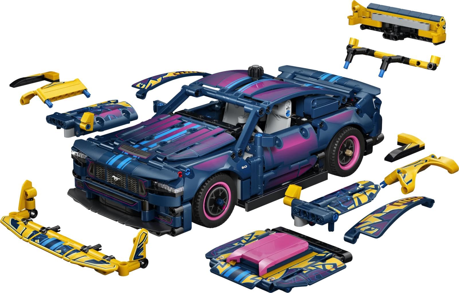 LEGO Technic Warsztat tuningowy: samochód Ford Mustang GT 42236 | Model samochodu, klocki konstrukcyjne Technic, prezent dla fana motoryzacji, zabawka dla 10-latka, 973 elementy