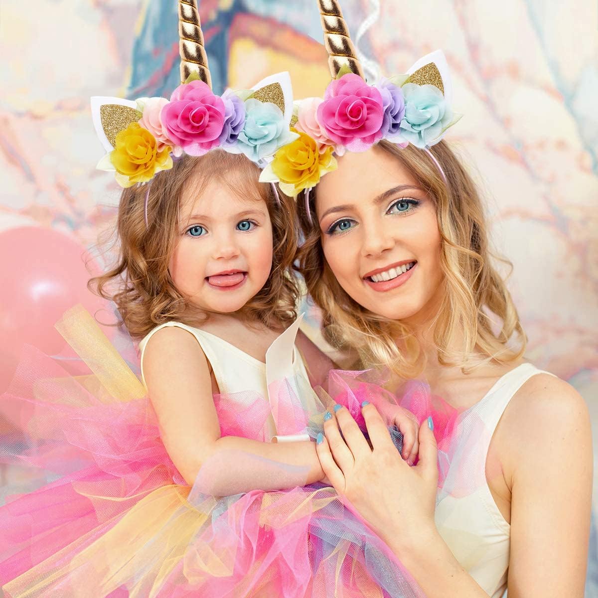 Unicorn Headband for Girls & Women – Tiara Costume Accessory for Birthday Party, Halloween, Cosplay, Age 3 and Up