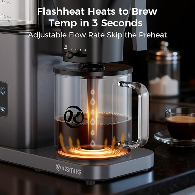 Cafetera de Goteo Automática con Calentamiento Rápido y Control de Temperatura, Capacidad 8 Tazas miniatura 4