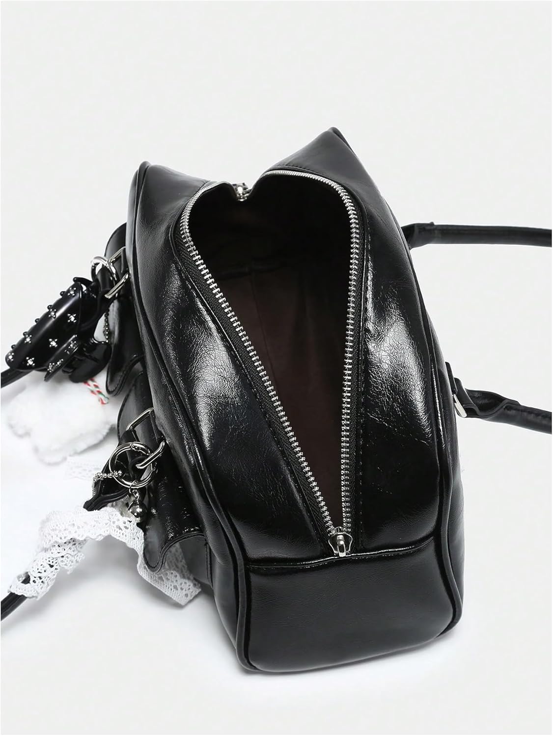 GORGLITTER Women's Y2k Bow Coquette Purse Kawaii Shoulder Bag Cute Aesthetic Japanese Bag