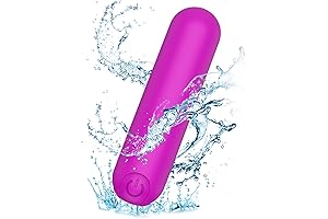 Waterproof Personal Massager with 10 Quiet Modes (Purple)