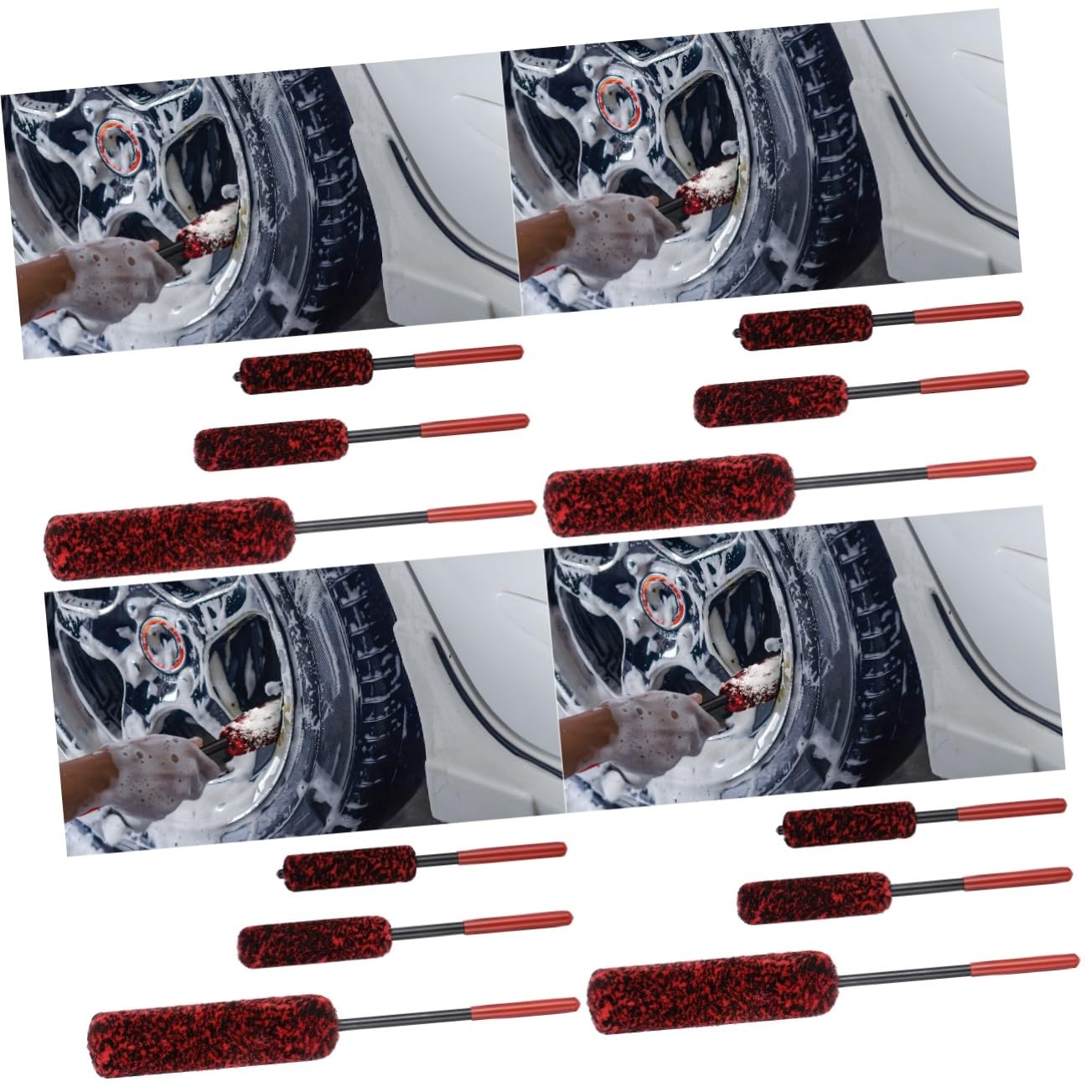 Mobestech 12stücke Teiliges Auto-radreinigungsbürsten Flexibel Und Langlebig Für Felgen Reifen Und Schwer Zugängliche Stellen Hochwertige Und Effektive Reinigung Ohne Spritzer