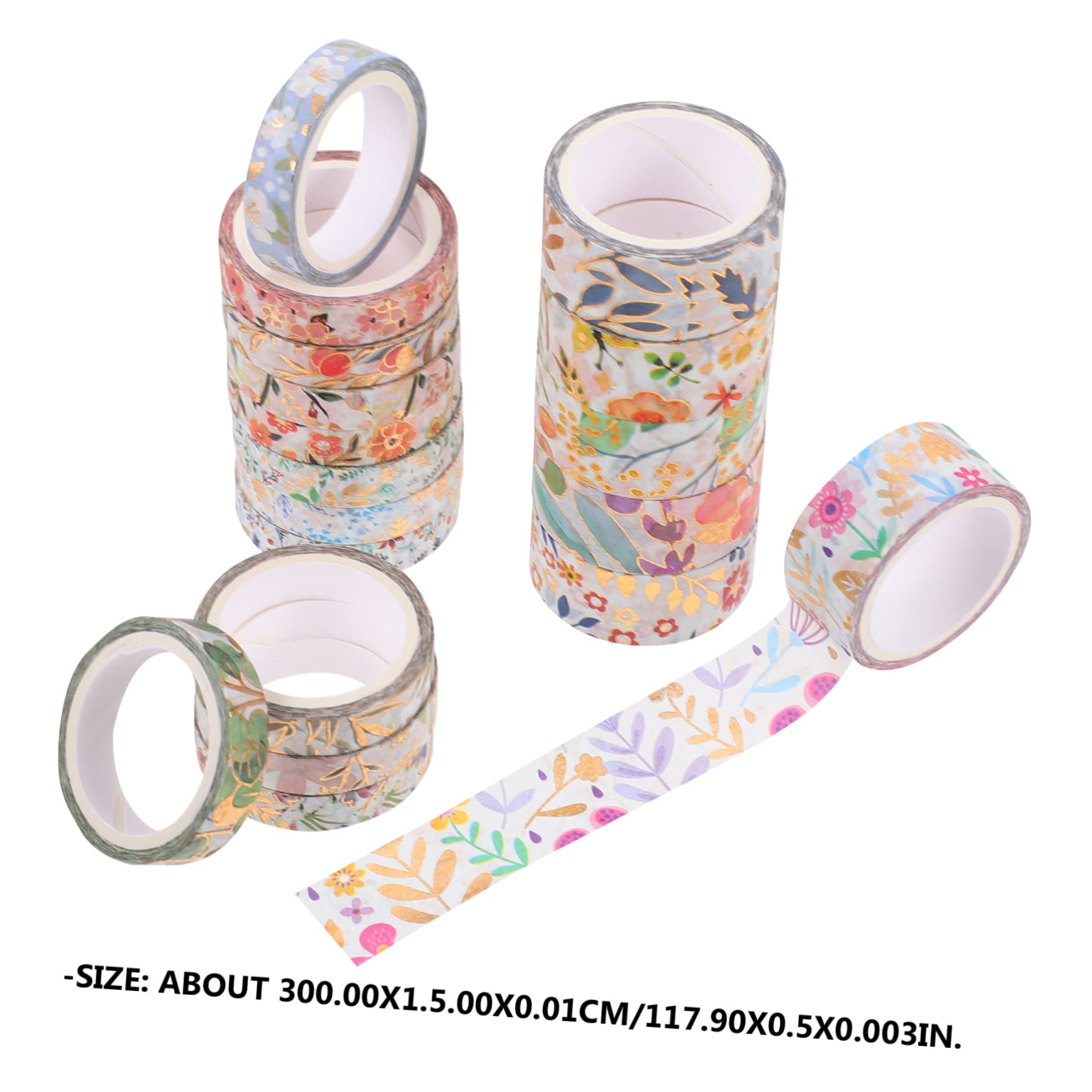 3 Sätze Washi Tape Dekoratives Klebeband Mit Hot Stamping Für Scrapbooking Und Diy Projekte Für Bastelenthusiasten 18 Rollen * 3