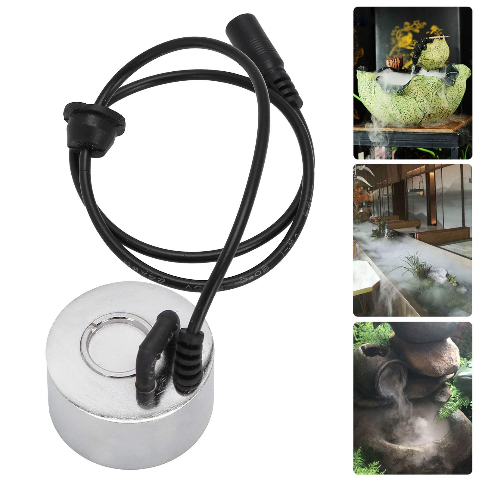 Fogger Mist Maker, Mini staw ze stopu cynku Fontanna ogrodowa Fogger Indoor Outdoor Fontanna Akcesoria Staw Fish Tank Fog Machine 60cm, 24V