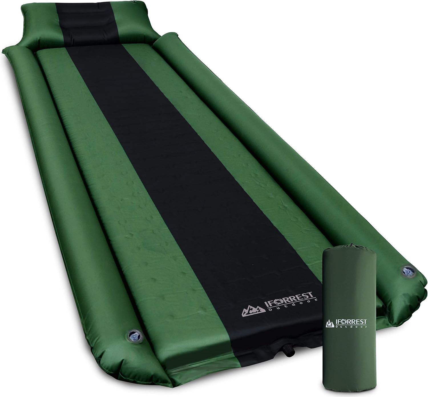 Self-Inflating Camping Pad with Armrest and Pillow