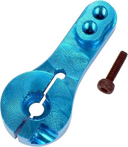 Miniatura 2 de Apex RC Products Cuerno servo de sujeción de aluminio azul 25T Futaba/Savox 8003