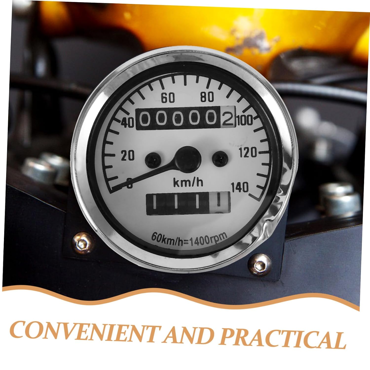 Multifunctional Motorcycle Speedometer Odometer Gauge Easy Install Digital Display for Mileage and Distance Tracking Durable Plating for Various Models