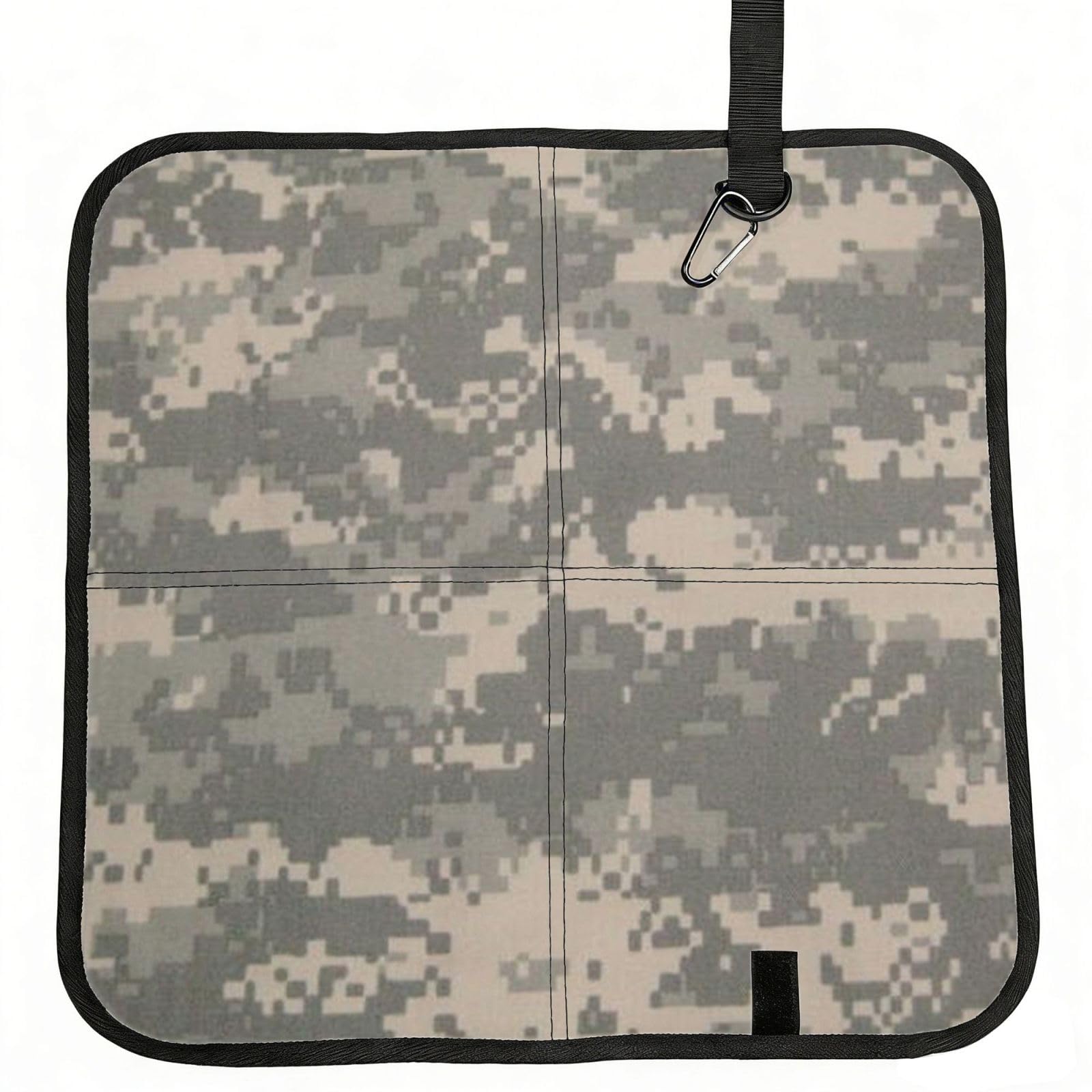 ERCgad Army Digital Camouflage Print Foldable Seat Cushion Portable Chair Pad Lightweight Travel Outdoor Office Home