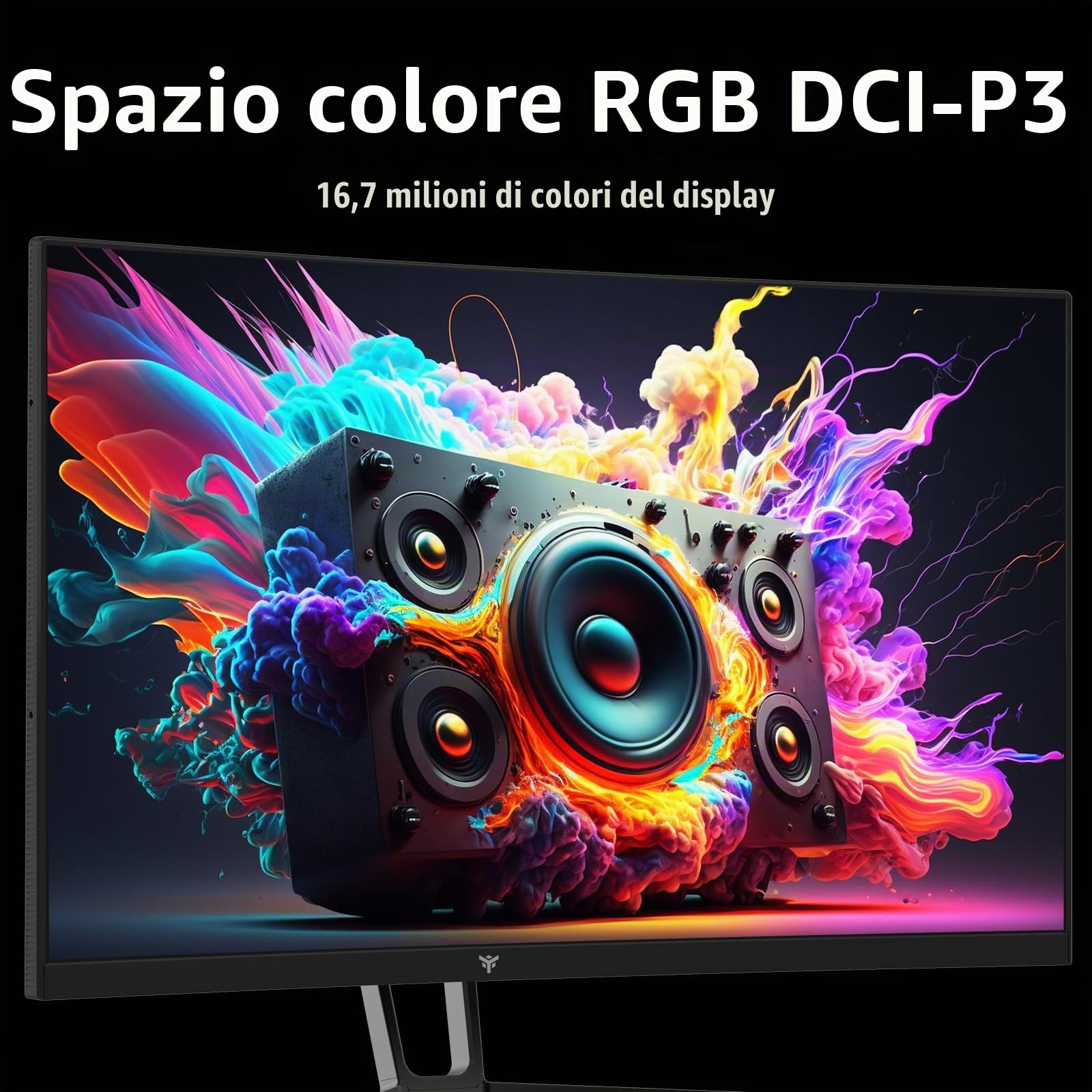 Itek Monitor GGC - 32" Curvo, 2560x1440 QHD, Pannello VA da 240Hz, Risposta 1ms, Collegamenti 2xHDMI e 2xDP, HDR 400, Adapt Sync