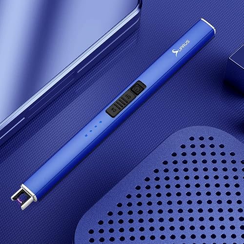 Miniatura 8 de SUPRUS Encendedor eléctrico de arco resistente al viento sin llama USB encendedor recargable con bloqueo de seguridad para velas, barbacoa, camping