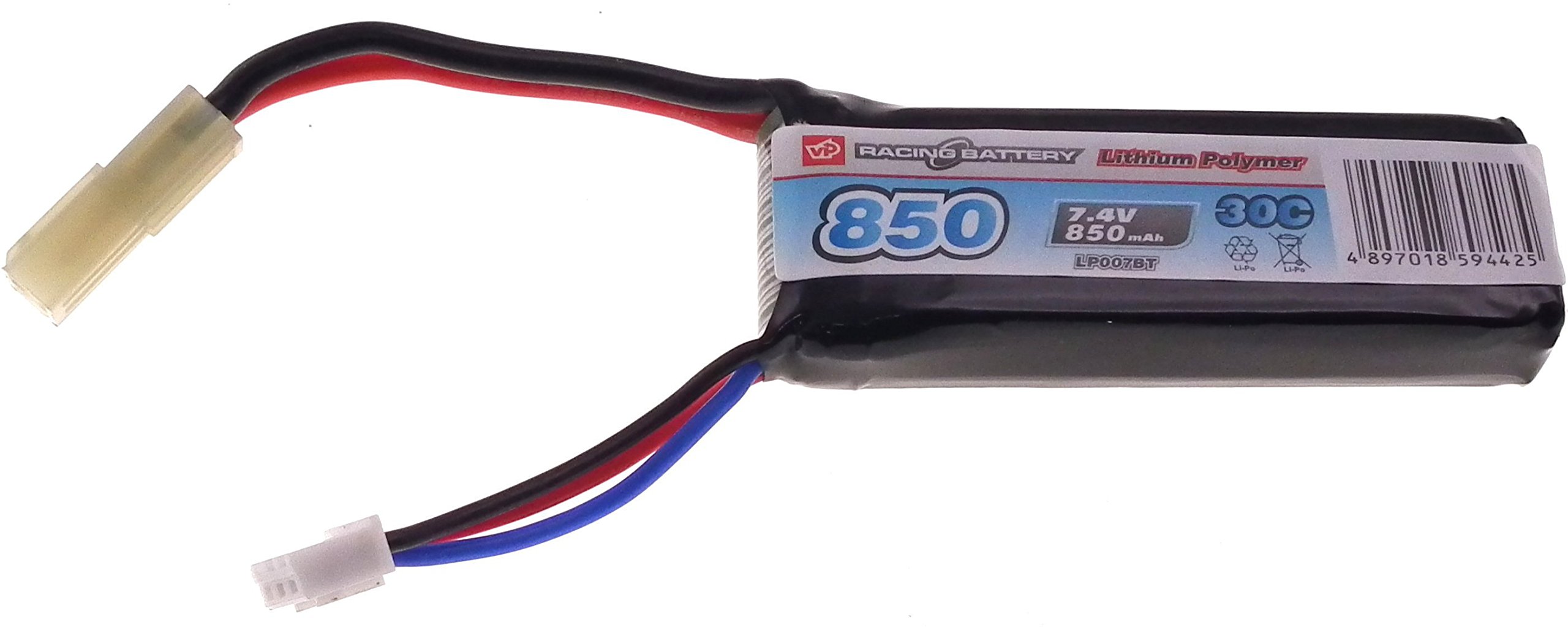 AMZZN 7.4V 1800mAh 2S 30C T-Plug Lipo Battery With USB - View #7